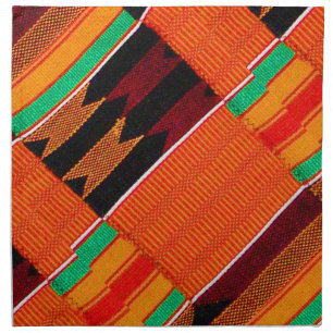 African Kenta Cloth Print Napkin