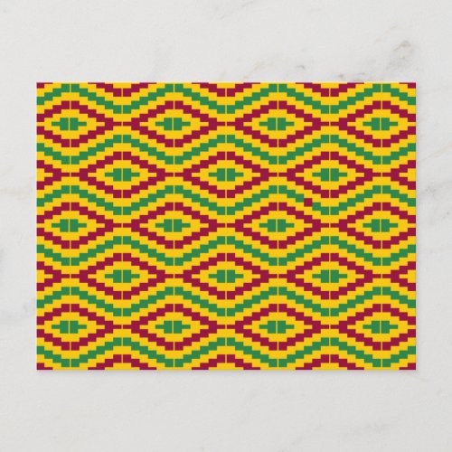 African Kente Happy Kwanzaa Postcard