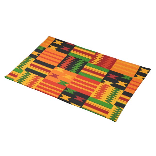 African kente Pattern Placemat (On Table)