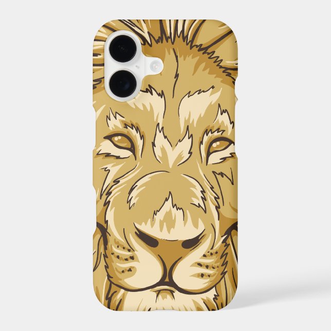 African King  Lion Face Wild Animal Case-Mate iPhone Case (Back)