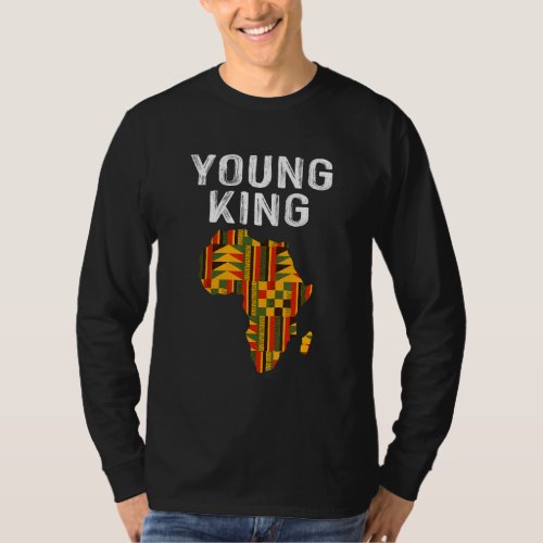 African King  Men Boys Cool Kente Cloth T_Shirt
