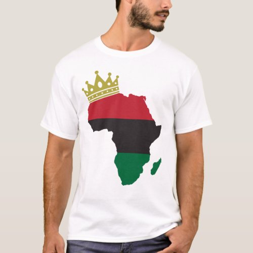 African King Queen African Flag T_Shirt