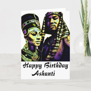 African King Queen Ethnic Culture Birthday Card
