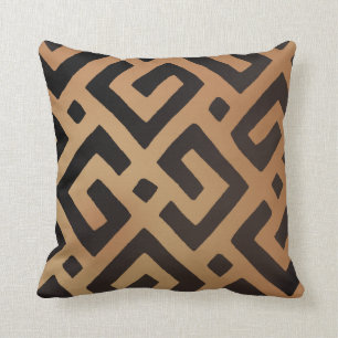African Kuba Cloth 1 Throw Pillow