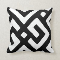 African Kuba Cloth 2 Throw Pillow