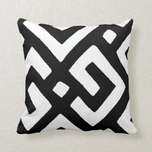 African Kuba Cloth 2 Throw Pillow