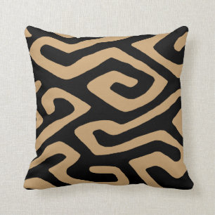 African Kuba Cloth 3 Throw Pillow