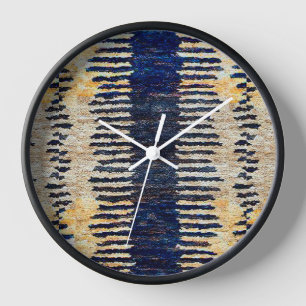 African Kuba Cloth Clock