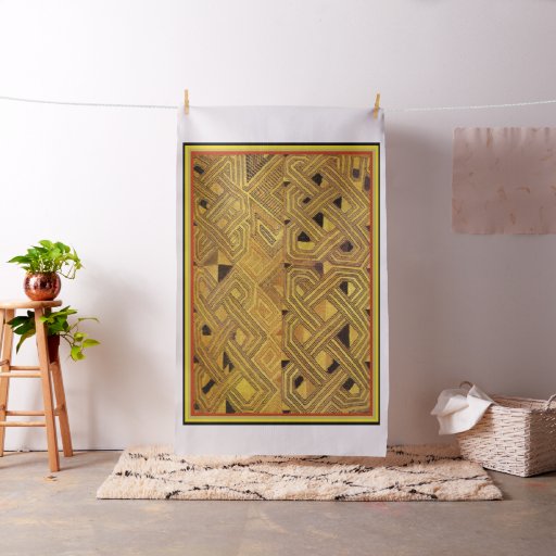 African Kuba Cloth Inspired Fabric Design