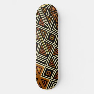 African Kuba Design Skateboard Deck