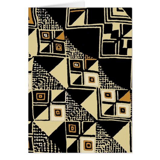 African Kuba Inspired Designs Cards (Front)