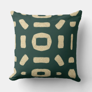 African Kuba Mud cloth Throw Pillow
