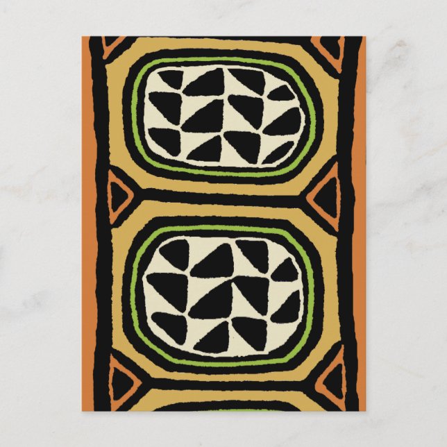 African Kuba Textile Design Postcard (Front)