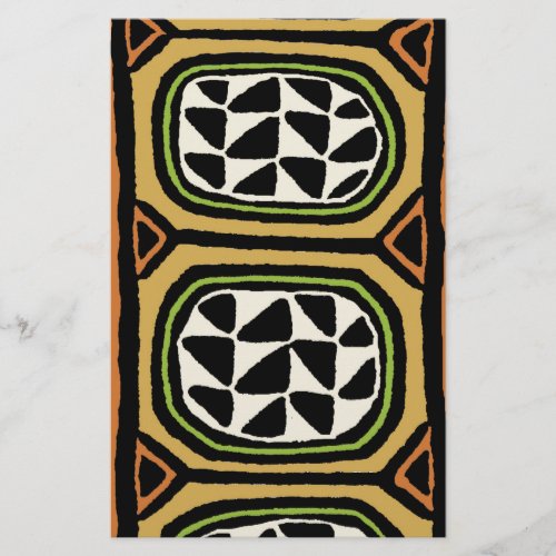 African Kuba Textile Design Stationery