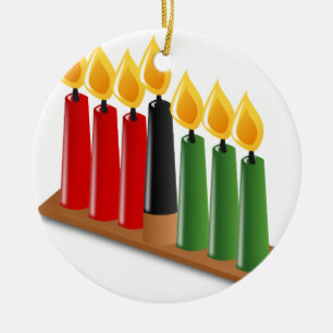 african kwanzaa ceramic ornament
