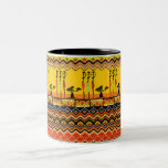 African Ladies Colorful Patterns Two-tone Coffee Mug at Zazzle
