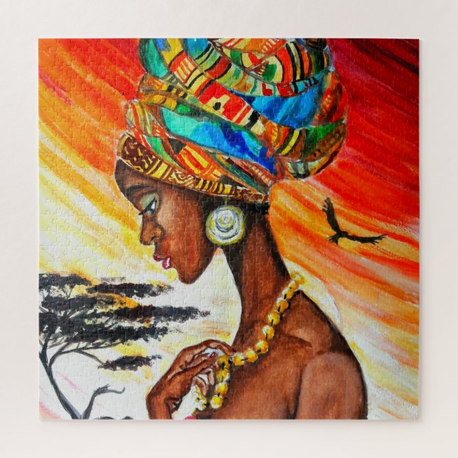 African Lady Puzzle (Vertical)