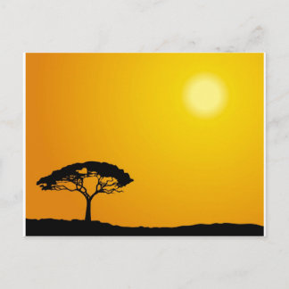 African Landscape Postcard