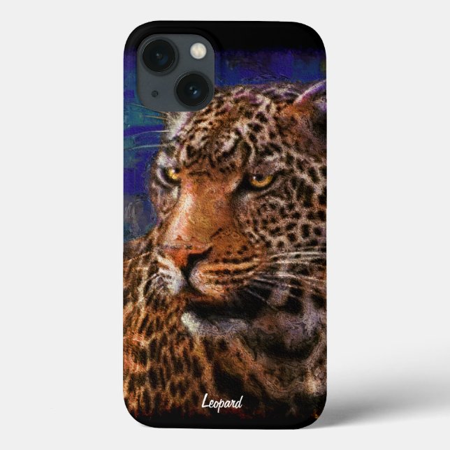 African Leopard Big Cat Wildlife Art Device Case (Back)