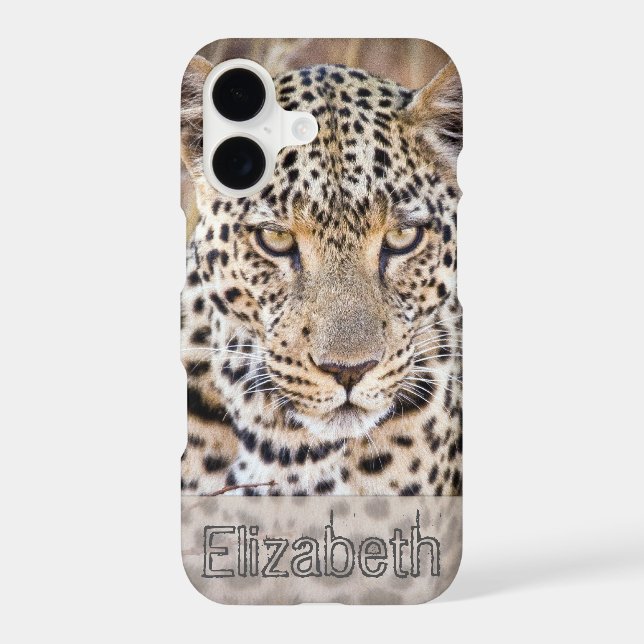 African Leopard Personalized Iphone Case (Back)