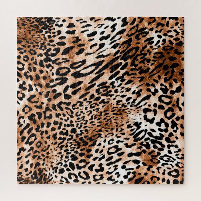 African Leopard Print Seamless Jigsaw Puzzle (Vertical)