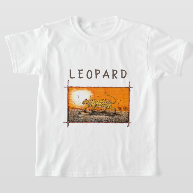 African Leopard T-Shirt (Laydown)
