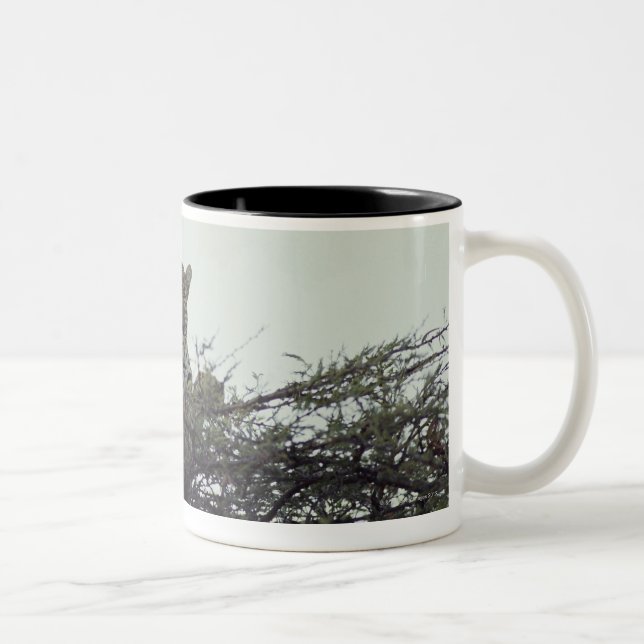 African leopard Two-Tone coffee mug (Right)