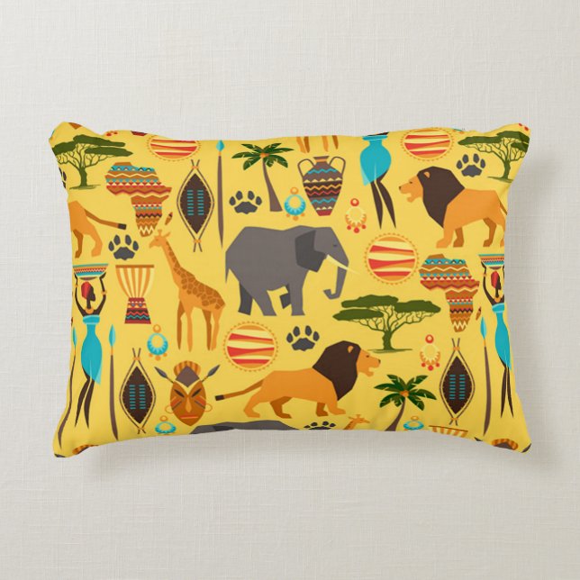 African lifestyle accent pillow (Front)