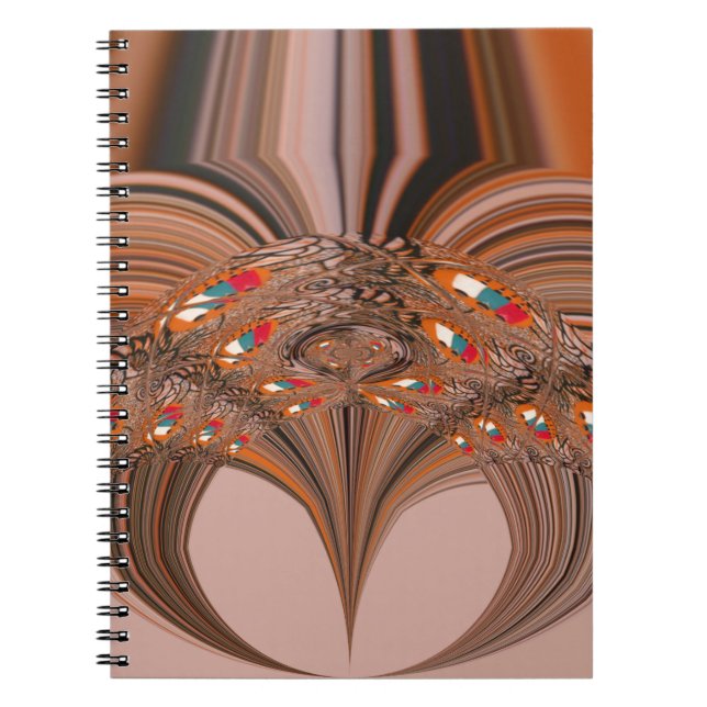 African Light Blond Kaleidoscope Art Print Design Notebook (Front)