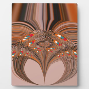 African Light Blond Kaleidoscope Art Print Design Plaque