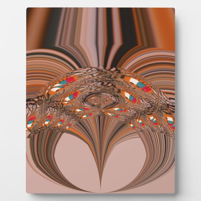 African Light Blond Kaleidoscope Art Print Design Plaque (Front)