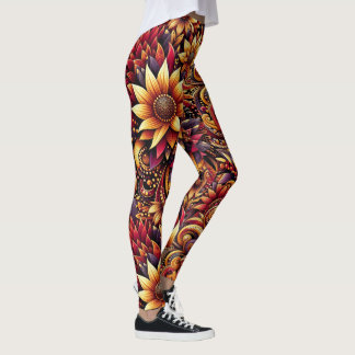 African Lily Flower Pattern Pants Serene Vibrant