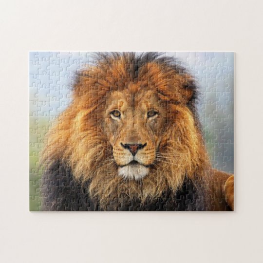 African Lion 1 Jigsaw Puzzle | Zazzle.com