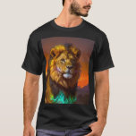 African Lion at Sunrise T-Shirt