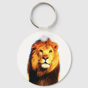 African Lion Keychain
