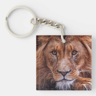 African Lion Keychain