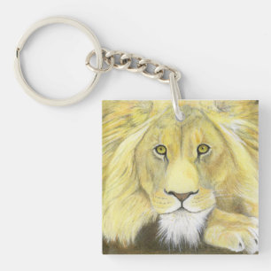 African Lion Keychain