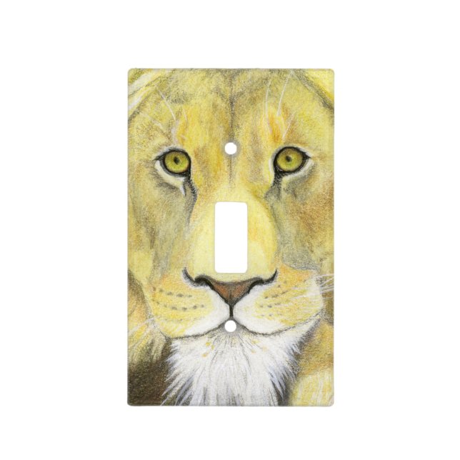 African Lion Light Switch Cover (Front)