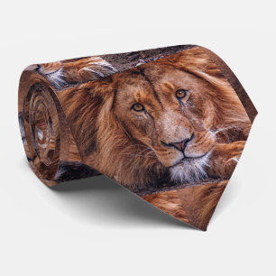 African Lion Neck Tie