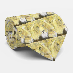 African Lion Neck Tie