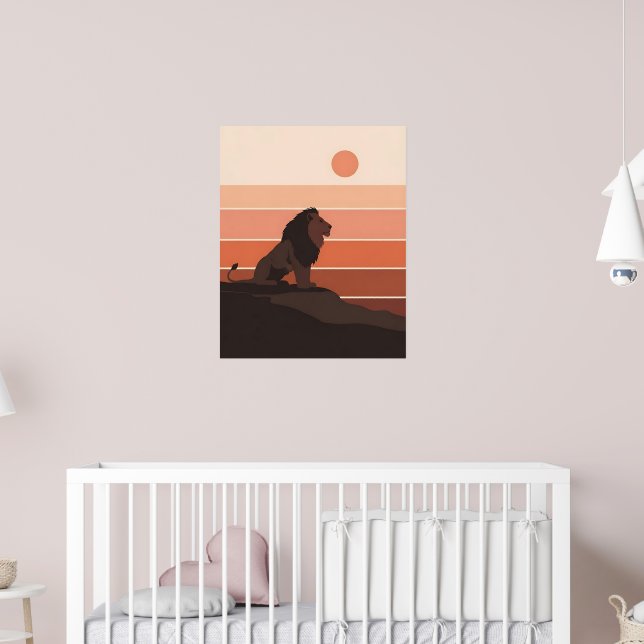 African Lion Nursery Poster (Nursery 2)