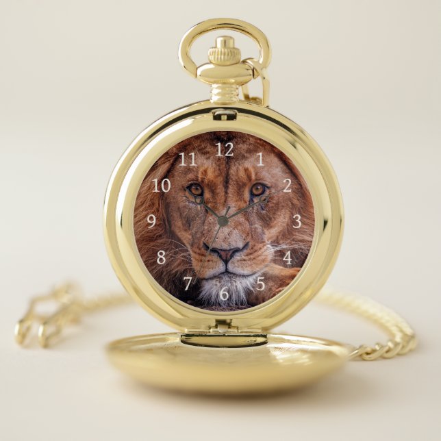 African Lion Pocket Watch (Inside)