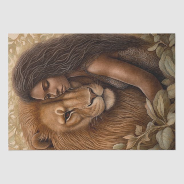  African Lion Tissue Paper (Front)
