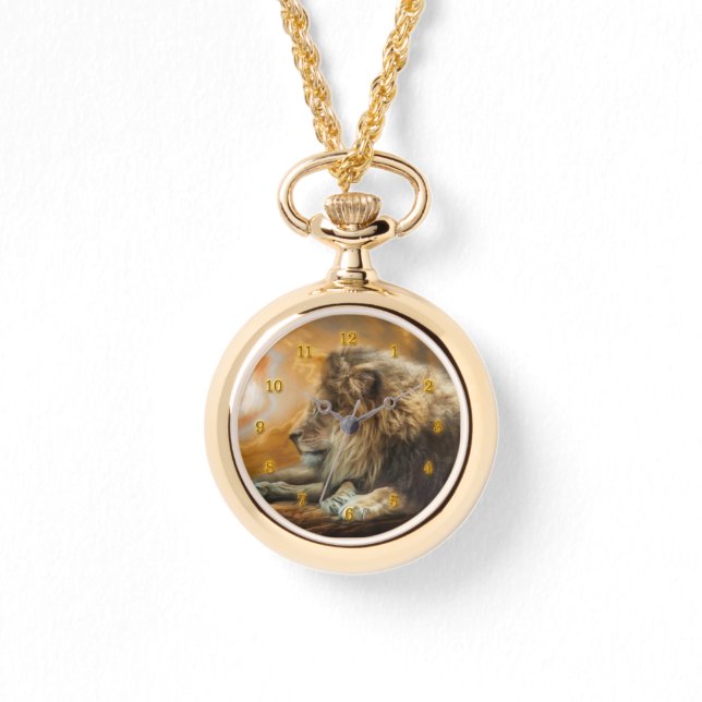 AFRICAN LION WAITING FOR THE HUNT WATCH (Front)