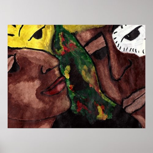 AFRICAN LOVE MASK POSTER
