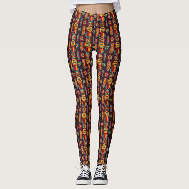 African Love - Power Yoga Leggings (Front)