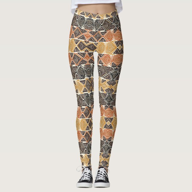 African Love - Power Yoga Leggings (Front)