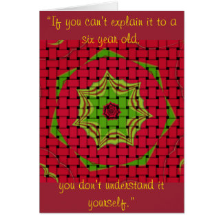 African Lovely Woven Red and Lemon Green Design Cards