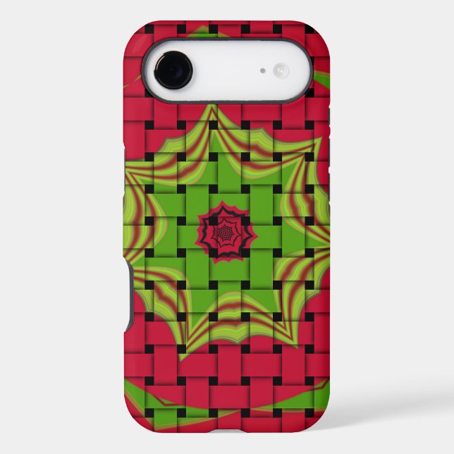African Lovely Woven red design Case-Mate iPhone Case (Back)