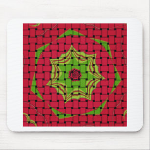 African Lovely Woven red design Mouse Pad
